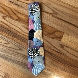 Mens 100% Silk Richel Neck Tie Rainy Day U…